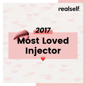 RealSelf most loved injector badge for 2017